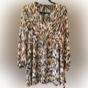 NWT Steve Madden Rami Dress in Oak Buff Print